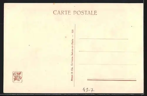 Künstler-AK Le Tambourin Brisé (Danseuse), Tänzerin mit Tambourin