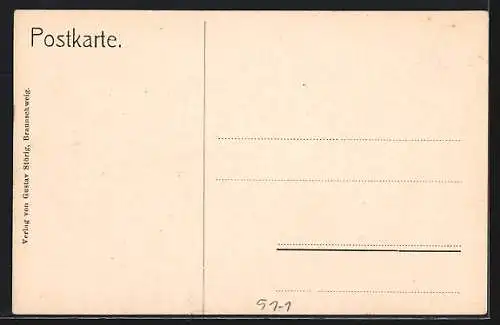 Künstler-AK Bortfelder Bauern in braunschweigischer Volkstracht