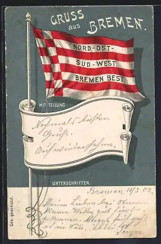 Lithographie Bremen, Hotel und Restaurant Zur Börse