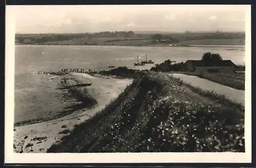 AK Hohwacht, Blick vom Hohen Ufer auf das Ostseebad