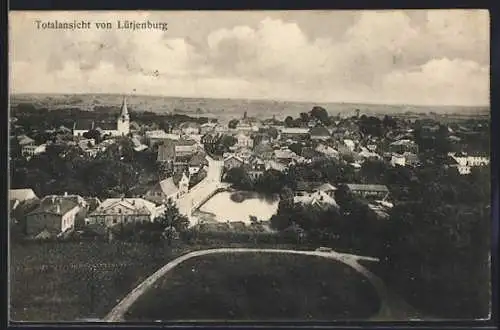 AK Lütjenburg, Ortsansicht aus der Vogelschau
