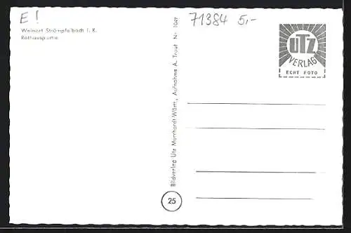 AK Strümpfelbach i. R., Partie am Rathaus