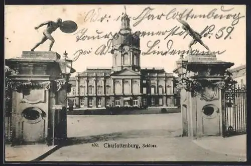 AK Berlin-Charlottenburg, Eingangstor zum Schloss
