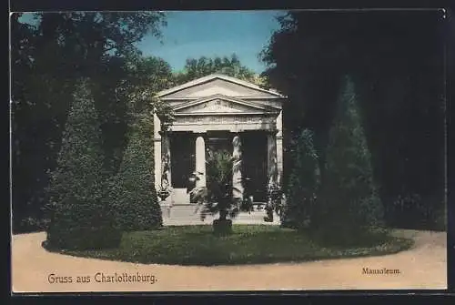AK Berlin-Charlottenburg, Eingang zum Mausoleum