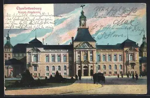 AK Berlin-Charlottenburg, Partie an der Kunst-Akademie