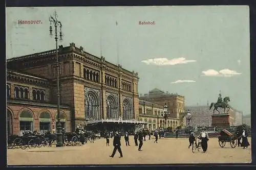 AK Hannover, Bahnhof und Vorplatz