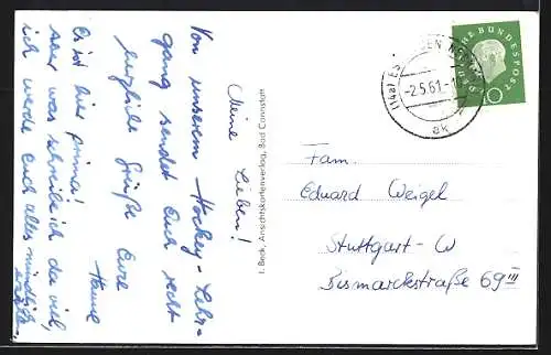 AK Ruit / Fildern, Jugend- u. Sportleiterschule, Aussenansicht u. Inneres