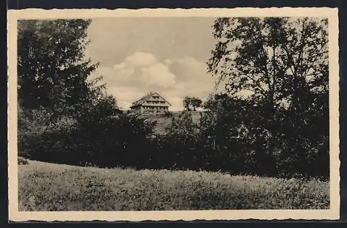 AK Isnyberg b. Isny, Pension Bromerhof, Inh. Gustav Schmid