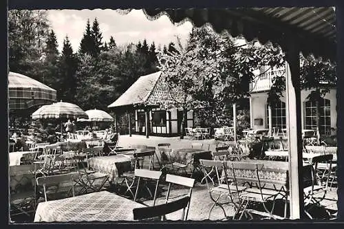 AK Leopoldstal, Waldrestaurant und Pension Silbermühle, Terrasse