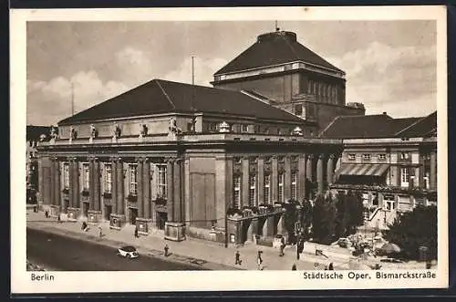 AK Berlin-Charlottenburg, städtische Oper in der Bismarckstrasse