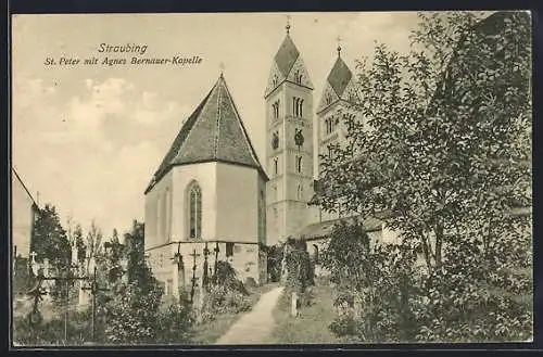 AK Straubing, St. Peter mit Agnes Bernauer-Kapelle