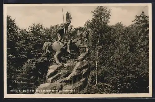 AK Herford, Denkmal des Sachsenherzogs Wittekind