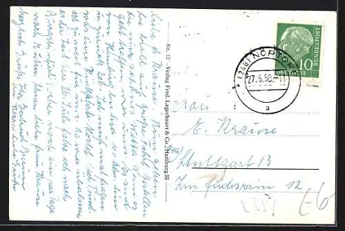 AK Nortorf i. Holst., Markt, Am Rathaus, Poststrasse, Badeanstalt am Borgdorfer See u.a.