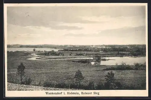 AK Wankendorf i. Holstein, Belauer Steg mit Panorama