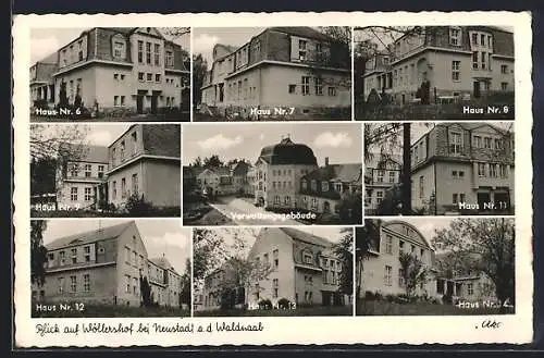 AK Wöllershof bei Neustadt, Hausansichten und Verwaltungsgebäude