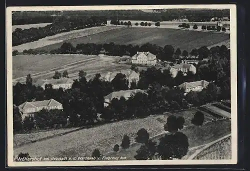 AK Wöllershof bei Neustadt, Ortschaft vom Flugzeug aus
