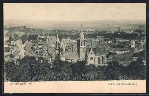 AK Arnstadt i. Th., Blick von der Altenburg