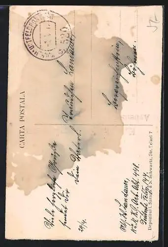 AK Junge Frau mit Wasserkrug in rumänischer Tracht