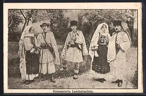 AK Rumänische Bauern in Landestrachten