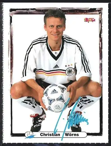 AK Fussballer Christian Wörns im DFB-Trikot