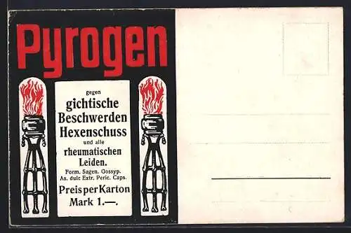 AK Reklame für Pyrogen