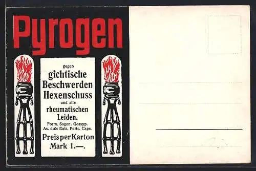 AK Reklame für Pyrogen