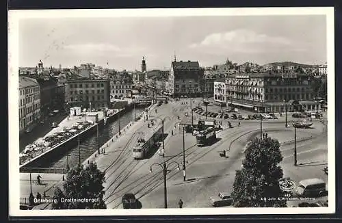 AK Göteborg, Drottningtorget, Strassenbahn