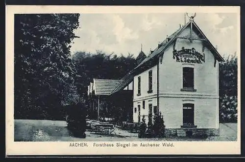 AK Aachen, Restaurant Forsthaus Siegel im Aachener Wald