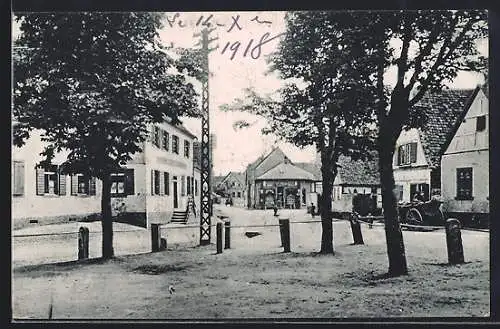 AK Schifferstadt, Partie am Schillerplatz