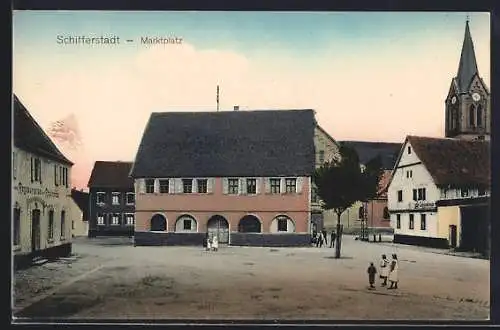 AK Schifferstadt, Restaurant Rheinplatz am Marktplatz