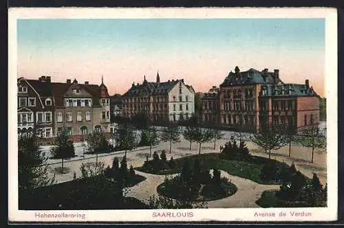 AK Saarlouis, Blick auf den Hohenzollernring