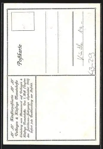 AK Der Brief, Künstlerpostkarte der Velhagen & Klasings Monatshefte