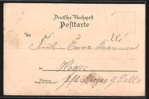 Lithographie Hamburg, Jungfernstieg, Hafen mit Schiffe, Neues Rathaus