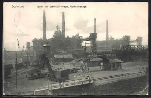 AK Dortmund, Eisen- und Stahlwerk Hoesch, Hochofenanlage