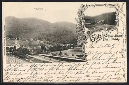 AK Sülzhayn /Süd-Harz, Ortsansicht vom Süden