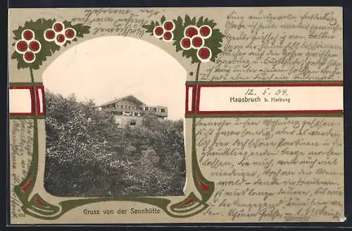 Passepartout-AK Hamburg-Harburg, Gasthaus Sennhütte