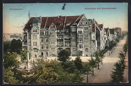 AK Dortmund, Keiserplatz und Goebenstrasse