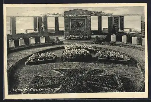 AK Cleve, Blick auf den Ehrenfriedhof