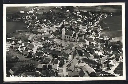 AK Eslarn / Bayer. Ostmark, Panorama vom Flugzeug aus
