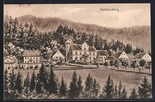 Künstler-AK Eugen Felle: Voithenberg, Ortspartie am Waldesrand