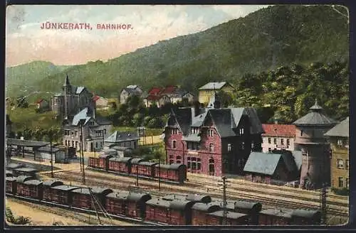 AK Jünkerath, Bahnhof mit Zügen