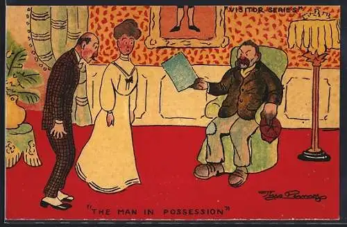 Künstler-AK sign. Theo Penny: The Man In Possession, Visitor series