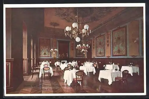AK Menton, Hôtel des Iles Britanniques, La salle à manger