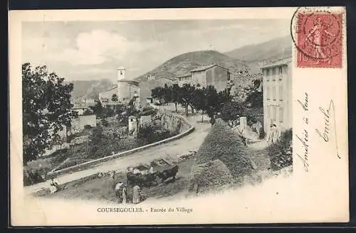 AK Coursegoules, Entrée du Village