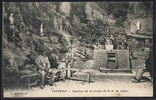 AK Caussols, Intérieur de la Grotte de N.-D. de Calern