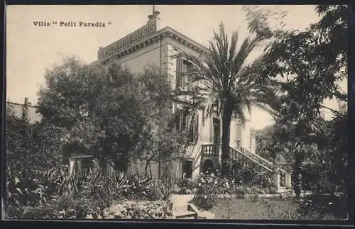 AK Cannes, Villa Petit Paradis entourée de jardins luxuriants