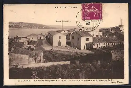 AK Cannes, Le fort, Prisons de Bazaine et du Masque de Fer