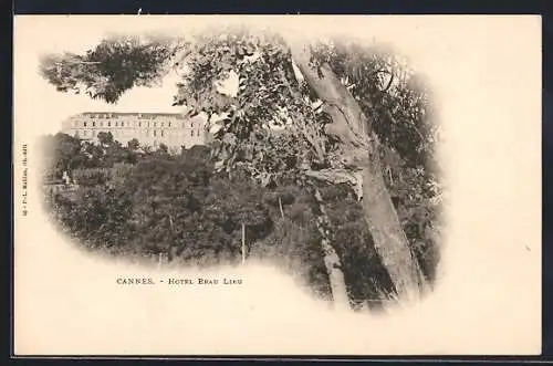 AK Cannes, Hôtel Beau Lieu et paysage environnant