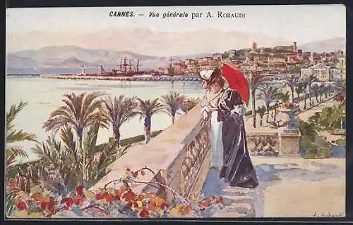 AK Cannes, Vue générale par A. Robaudi