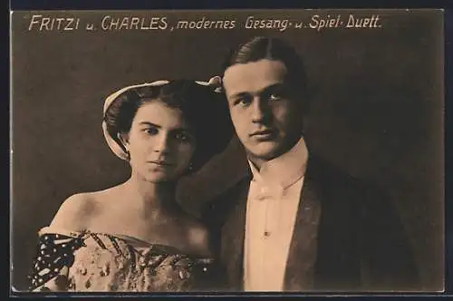 AK Fritzi und Charles, Gesang- und Spiel-Duett, Portrait